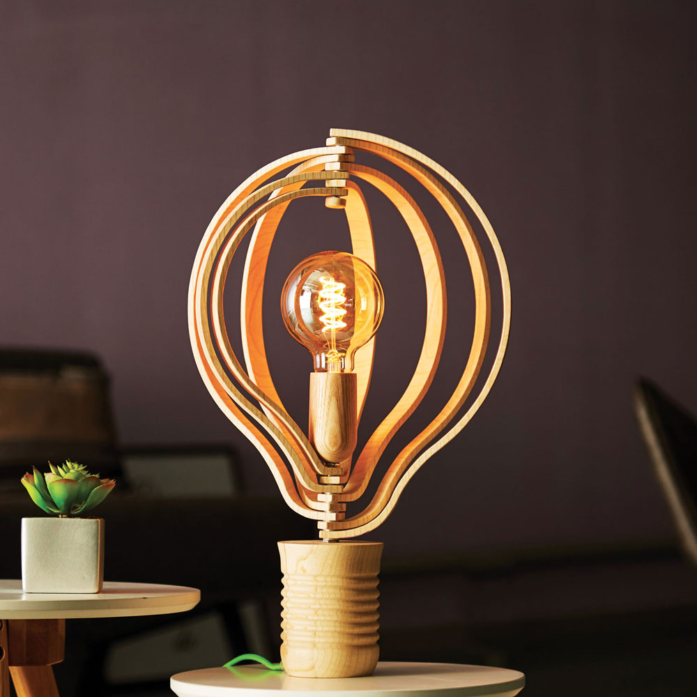 Lampe ID frêne salon