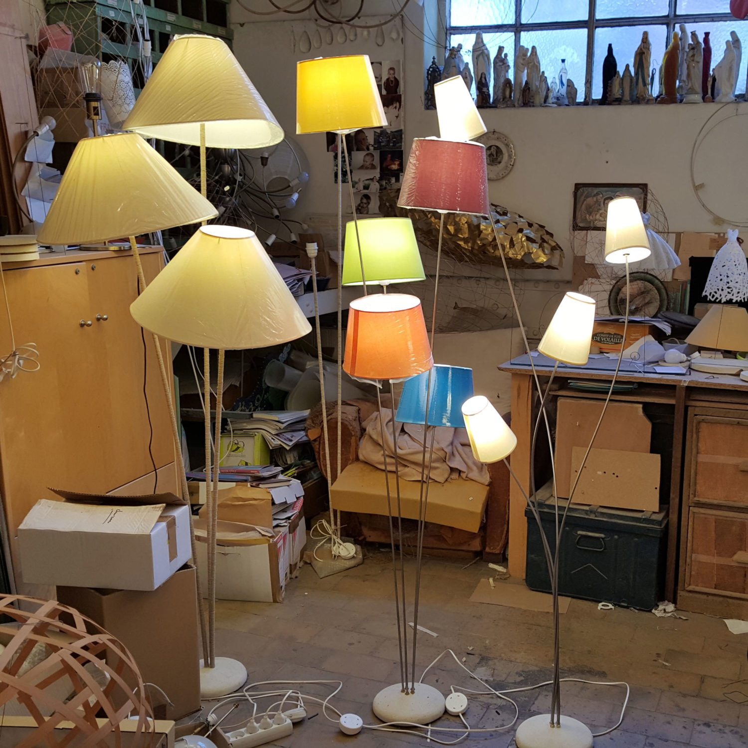 atelier "A tir d'ailes" lampadaire