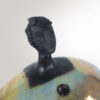 détail tête sculpture grès Aïsha
