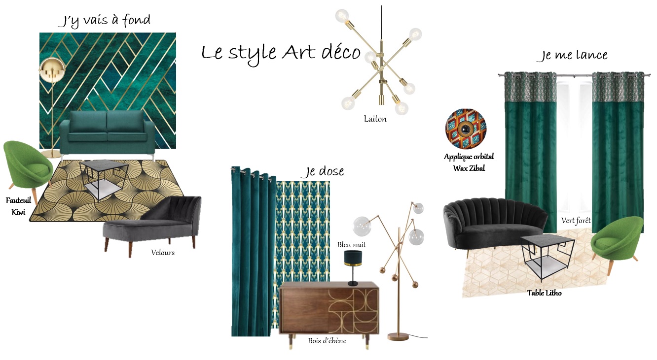 Planche ambiance Art déco