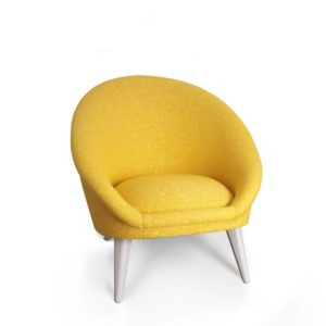 fauteuil kiwi jaune vue de profil